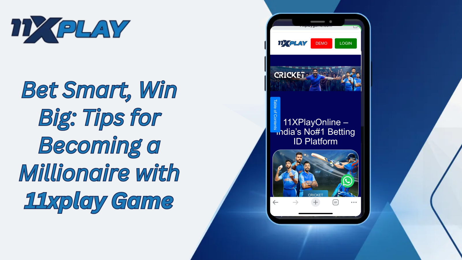 Bet Smart, Win Big at 11xplay